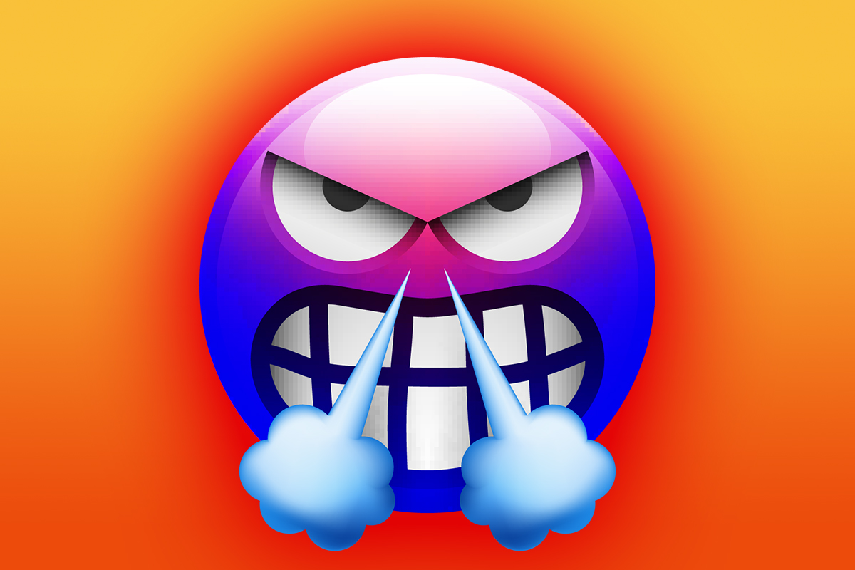 Angry Social Media Emoji