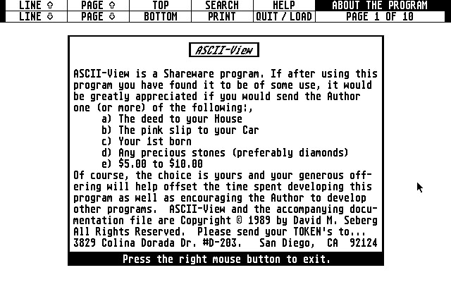 Text from Colossal Cave Adventure (1975), the first known example of interactive fiction for computers. From Wikipedia.
